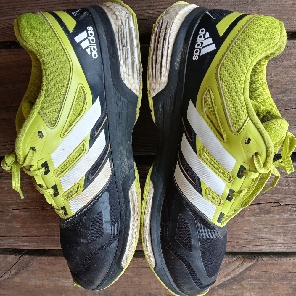 adidas Performance Response Boost Techfit M B40107 Green/Black/White men's sz 13 - Picture 6 of 9